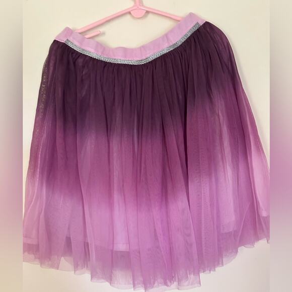 Garnet Hill Kids  Girl Large  Purple Lilla Ombre Tie-Dye Tulle Tutu Skirt - Picture 1 of 6